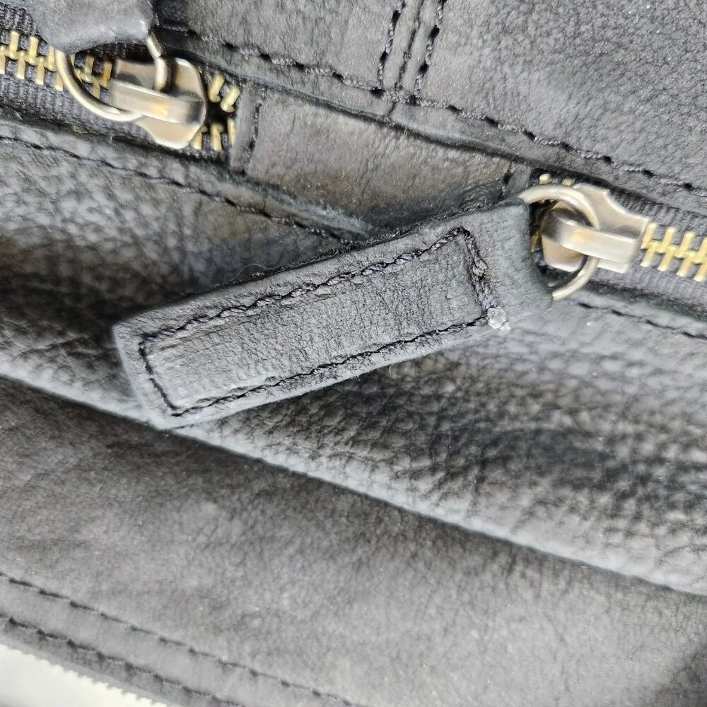 Amsterdam Heritage Messanger Laptop Bag Black Leather Missing Shoulder Strap